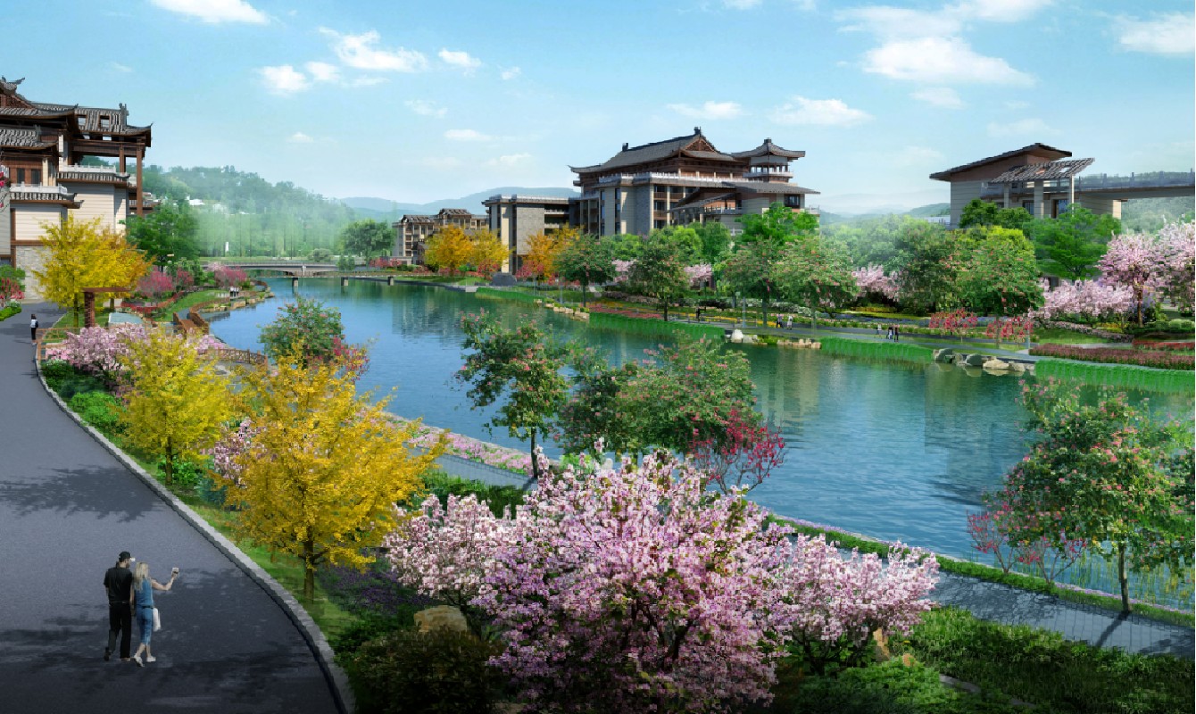 恭城多彩瑤鄉(xiāng)文化旅游特色小鎮(zhèn)水系景觀